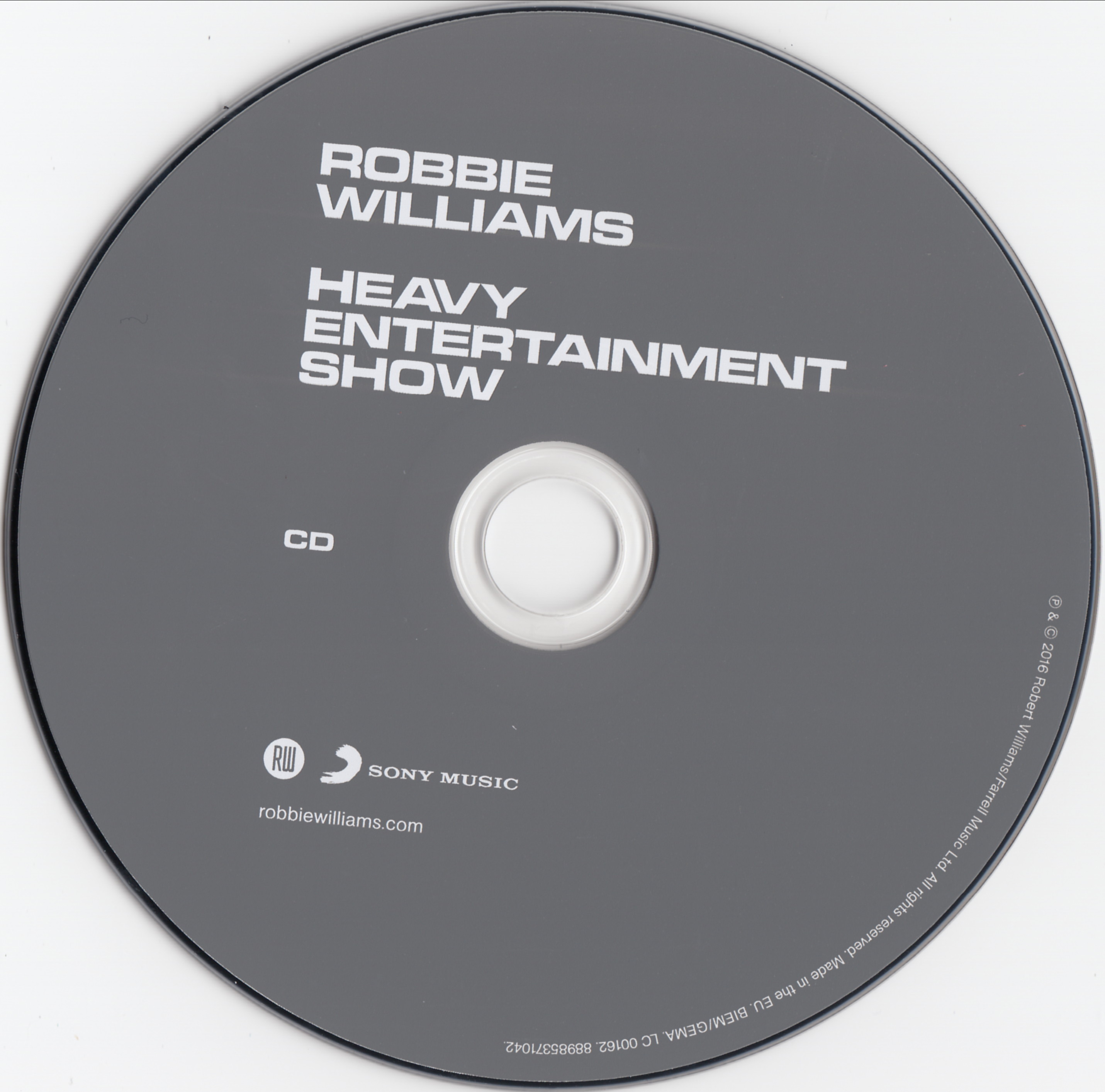 Robbie Williams  Heavy Entertainment Show : CD